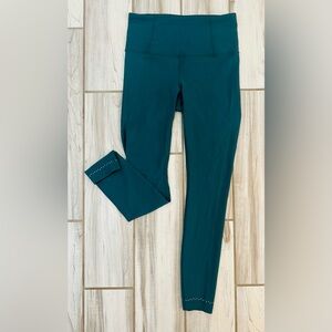 Lululemon, Zoned In Tights, Jasper Green, 8